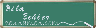 Mila Behler Visitenkarte
